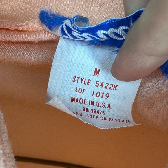 Lara Dee Vintage Half Zip Night gown / Night Dress - Women’s Size M - Peach - Picture 8 of 9